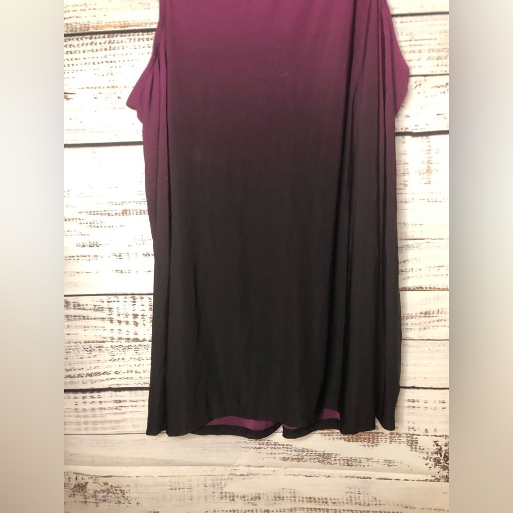 Multicolored Ruched Embellished Cold Shoulder Top - Picture 9 of 13